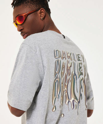 Oakley Stacked Metal Tee - New Granite Heather